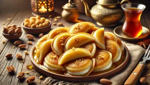 طريقة عمل القطايف بالسميد