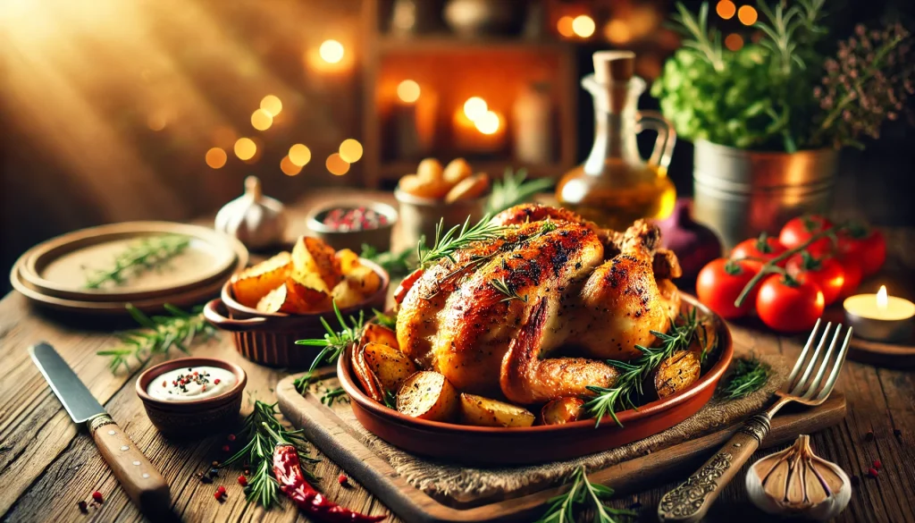 طريقة عمل دجاج مشوي بالفرن مثل المطاعم