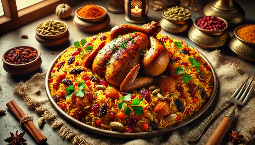 طريقة عمل كبسة بالدجاج