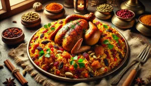 طريقة عمل كبسة بالدجاج