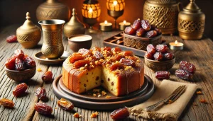 كيك تمر منال العالم