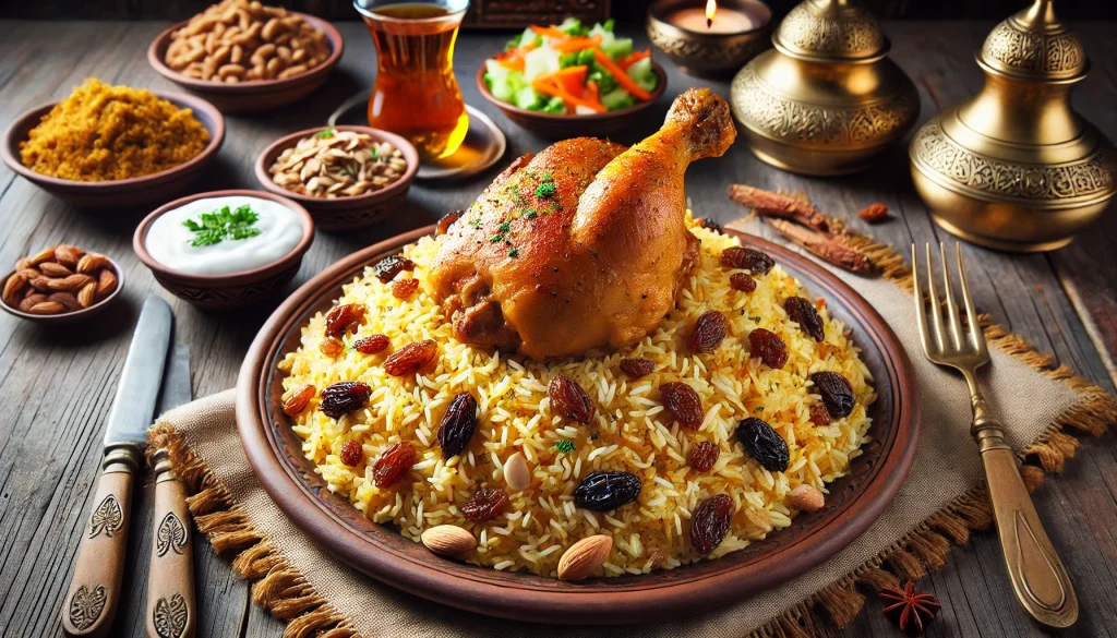 طريقة عمل مندي الدجاج المدخن