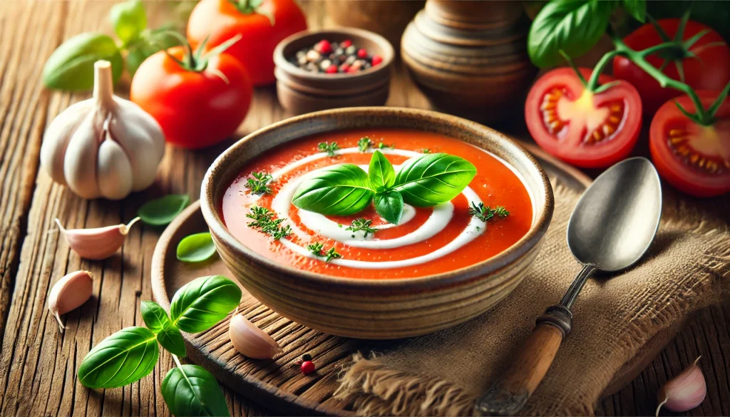 طريقة عمل شوربة طماطم بالكريمة