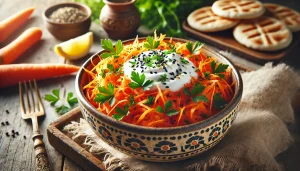 طريقة عمل سلطة الجزر بالزبادي