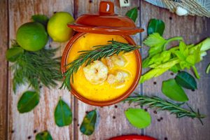 شوربة الجمبري بالكريمة