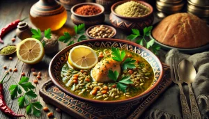 طريقة عمل شوربة الفريكة بالدجاج منال العالم