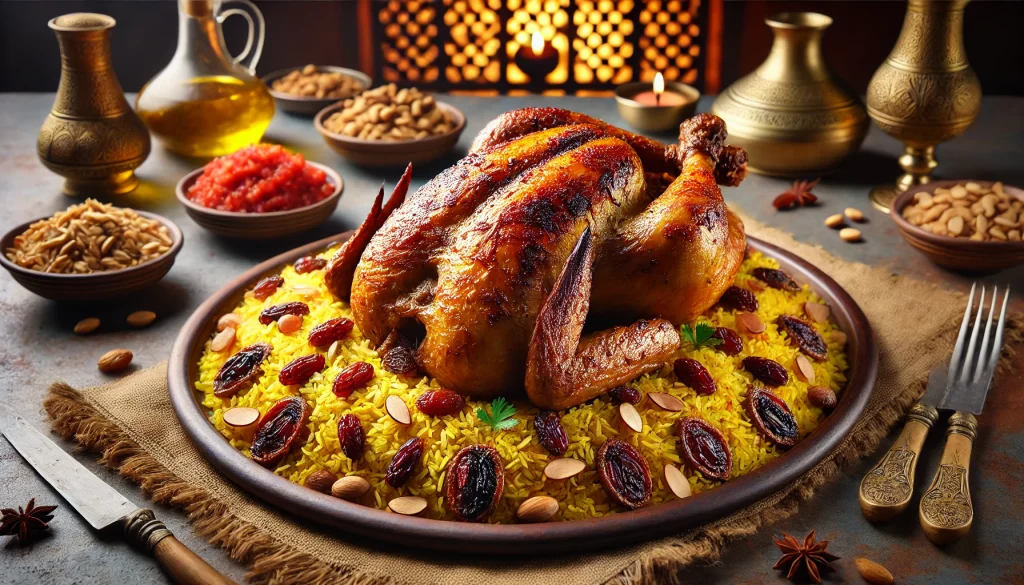 طريقة عمل مندي الدجاج المدخن8