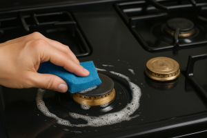 طريقة لتنظيف رؤوس الغاز