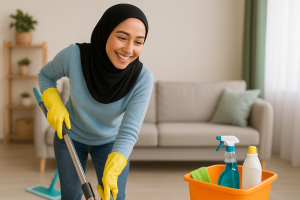 تنظيف المنزل بسرعة وسهولة