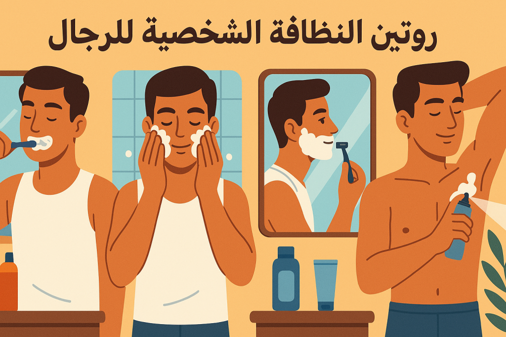 روتين النظافة الشخصية للرجال